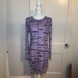 H&M Purple Long Sleeve Dress